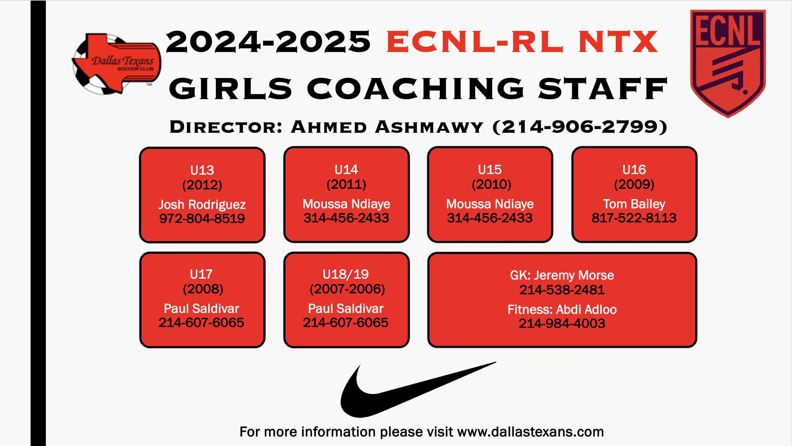 Girls ECNL-RL NTX