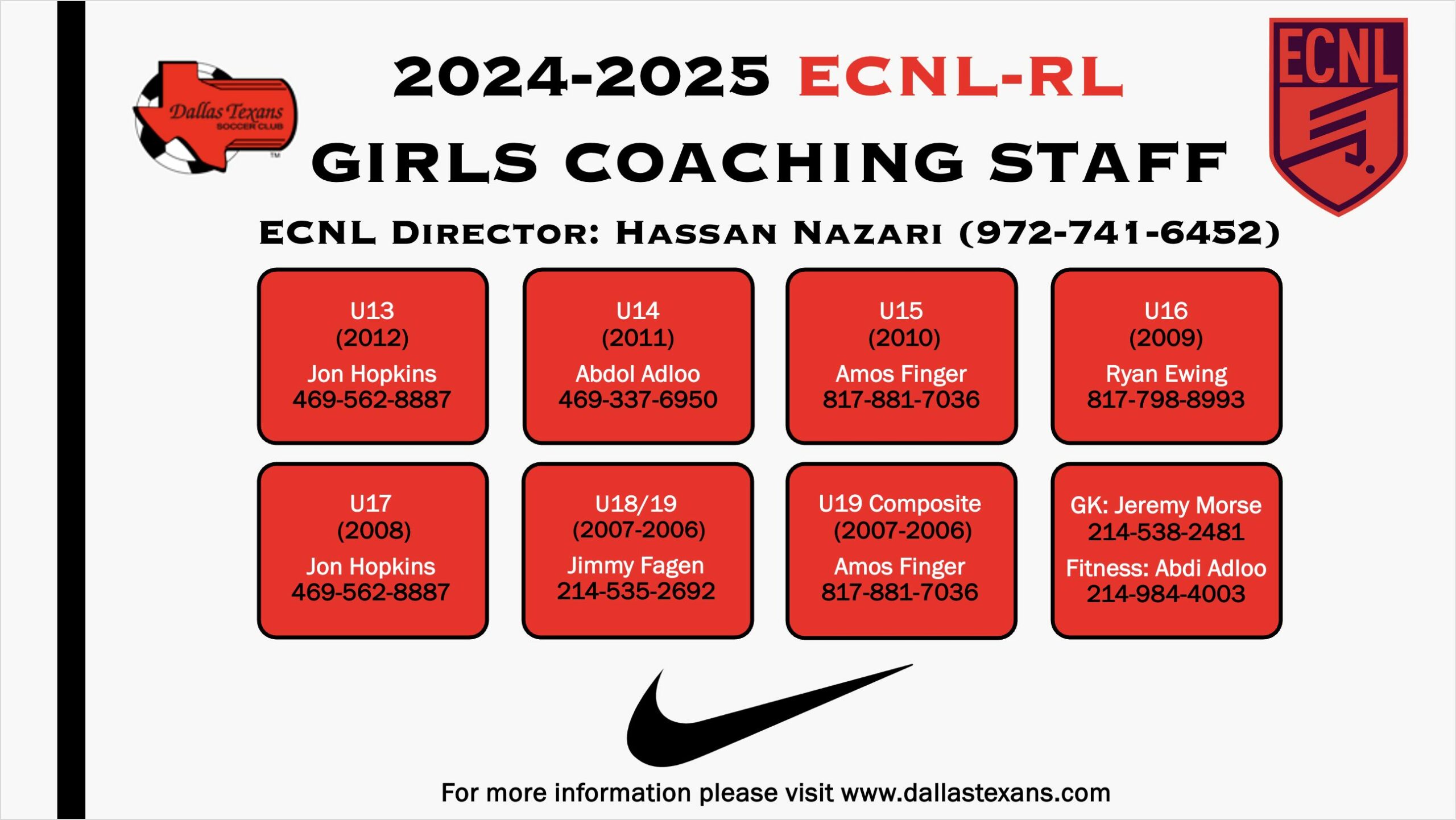 Girls ECNL-RL