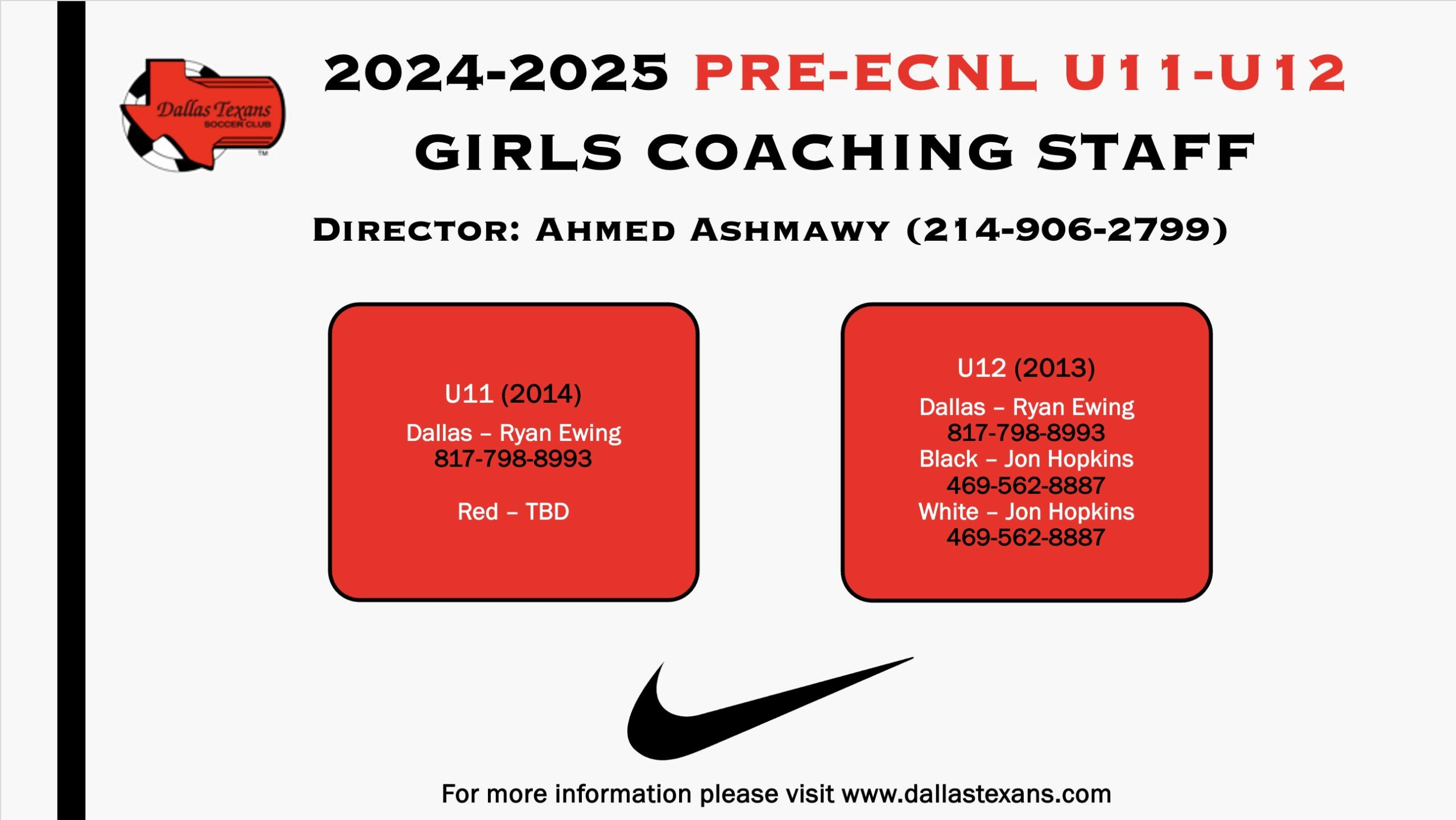 Girls Pre-ECNL U11:U12